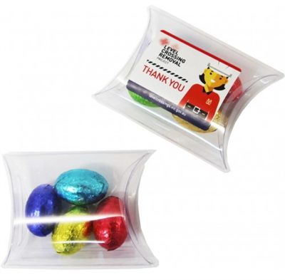4 Mini Solid Easter Eggs In Clear Pillow Pack