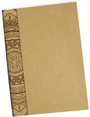 Kraft Paper Adult Colour Book & Notepad