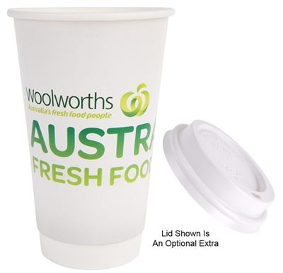 473ml Aussie Made Double Walled Paper Coffee Cup