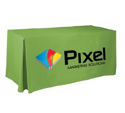 4ft Rectangular 4-Sided Pleated Tablecloth