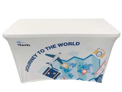 4ft Stretch Polyester Tablecloth