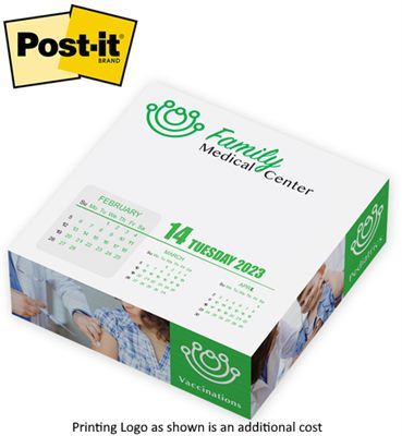 4in Post-it® Calendar Cube