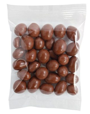 Chocolate Peanuts in 50g Cello Bags