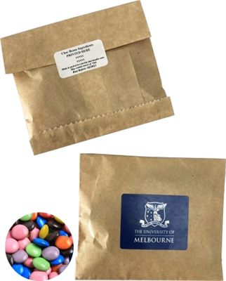 50g Kraft Paper Bag With Choc Beans