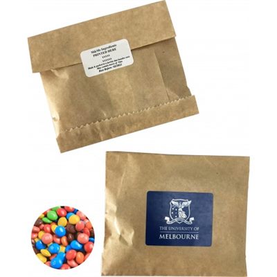 50g Kraft Paper Bag With Mini M&Ms