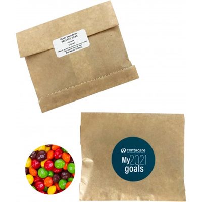 50g Kraft Paper Bag With Skittles
