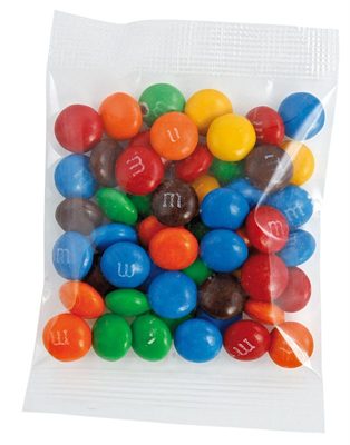 Mixed M&Ms in 50g Cello Bags