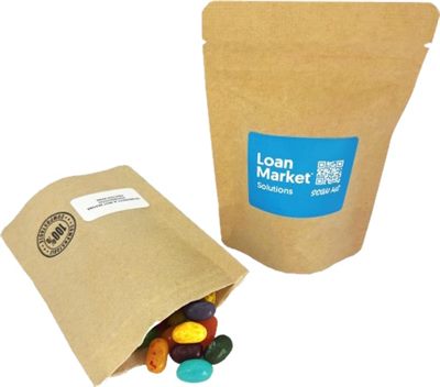 50g PLA Compostable Bag With Jelly Belly Jelly Beans