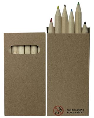 Mini Colouring Pencils 6 Pack