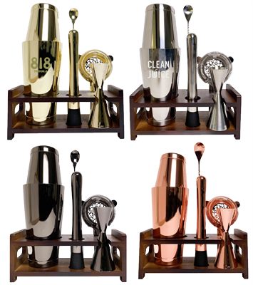 6 Piece Prestige Bar Set In Stand