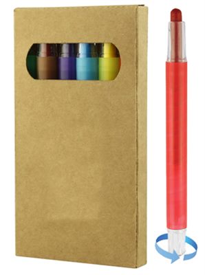 6 Piece Twister Crayon Set