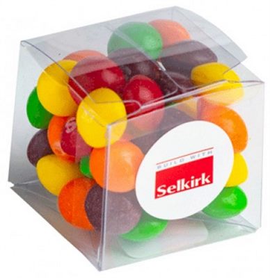 60g Skittles in Clear Cube