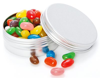 70g Mixed Colour Jelly Beans Twist Tin