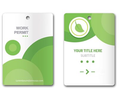 70x100mm Individual Printed Name Tag