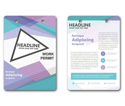 80x120mm Full Colour Name Tag