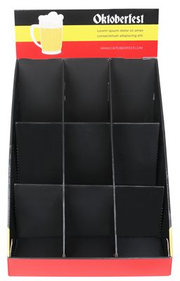 9 Pocket Cardboard Counter Display