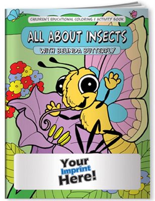 All About Insects Theme Childrens Colouring Book