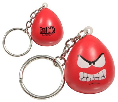 Angry Maniac Stress Toy Key Ring