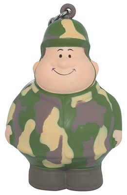 Army Bert Stress Toy Keyring