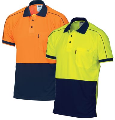 FR Hi-Vis 2-Tone Polo Shirt colorYeNa talla Small 
