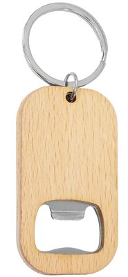 Bamboo Beer Opener Key Ring