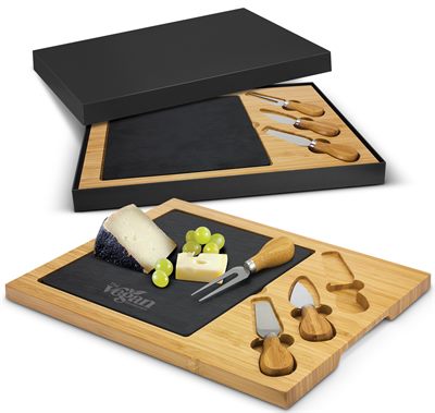 Bamboo And Slate Insert Cheese Board