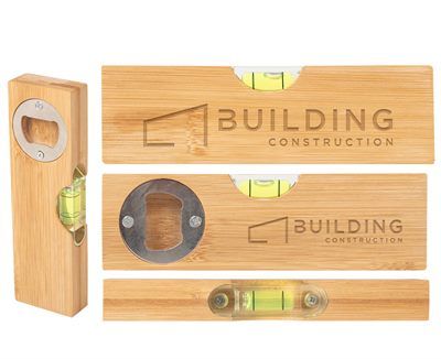 Bamboo Spirit Level & Bottle Opener