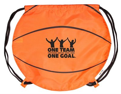 Basketball Drawstring Backpack