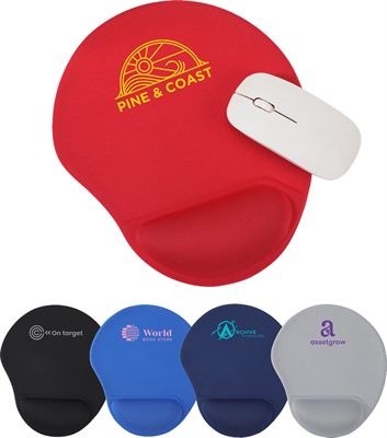 Bean Shaped Foam Wrist Rest Mouse Pad