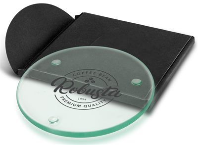 Stockholm Round Single Glass Coaster Set