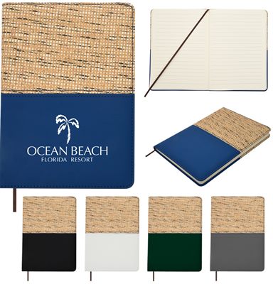 Belmont Straw Cover Notebook