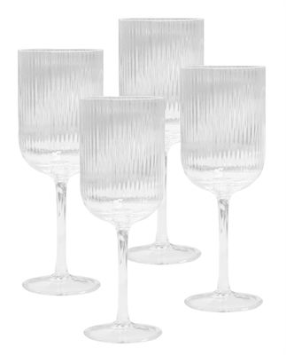 Benito Ribbed Wine Glass Set