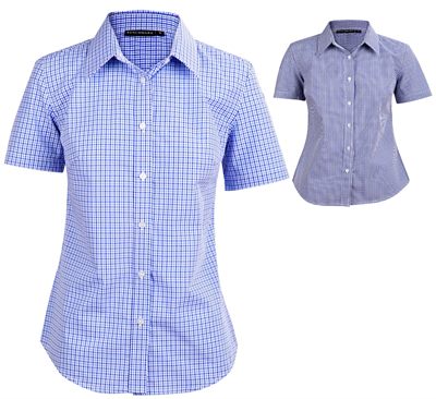 Bentley Ladies Multi-Tone Check Short Sleeve Shirt