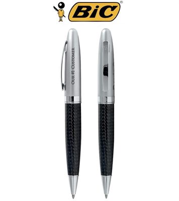 Carbon Fibre Twist BIC Pen