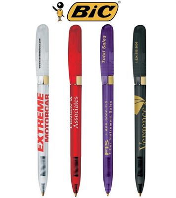 BIC® Clear Gold Pivo Pen