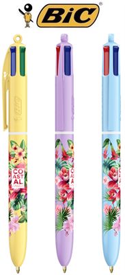 4 Colours® BIC® Full Colour Pastel Plastic Pen