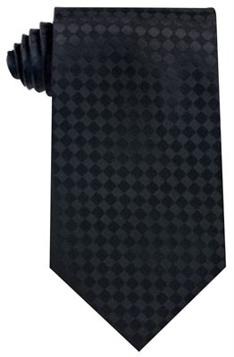 Black Coloured Aberdeen Polyester Tie