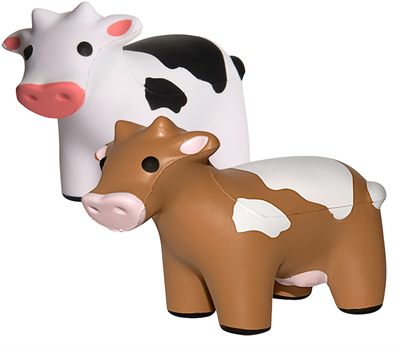 Black and White Cow Stress Ball