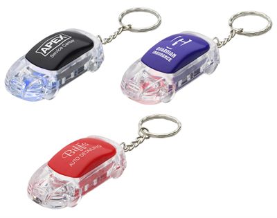 Blinking Car Shaped Keyring