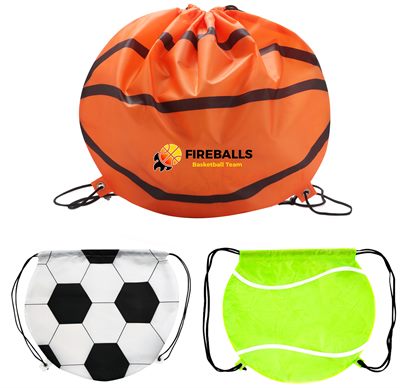 Bounce Ball Shaped Drawstring Backsack