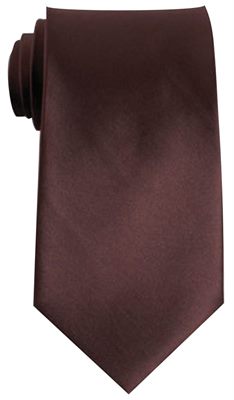Brown Coloured Polyester Tie