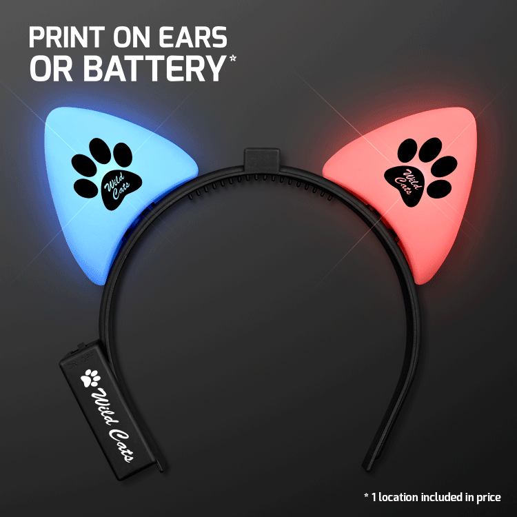 Cat Ears With LED Multicolour Glow
