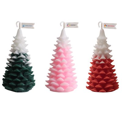 Cedar Xmas Tree Shaped Candle