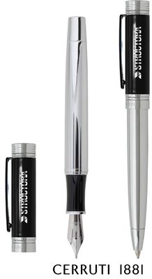 Zoom Classic Cerruti 1881® Ballpoint Pen & Fountain Pen Gift Set