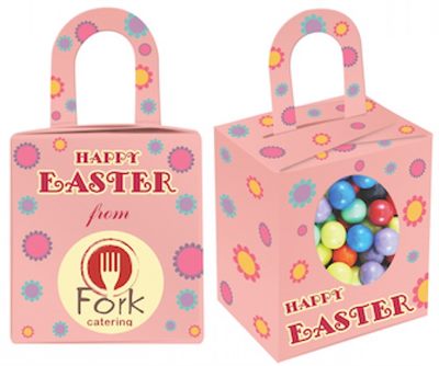 Chocolate Ball Filled Pink Easter Noodle Box