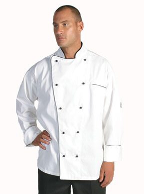 Classic Chefs Jacket with Long Sleeves come in a great white colour wi