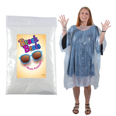 Clear Poncho in Zip Lock Bag