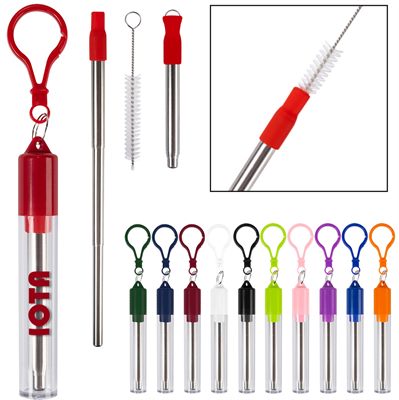 Collapsible Stainless Steel Straw Set