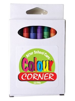 Coloured Crayons In Box