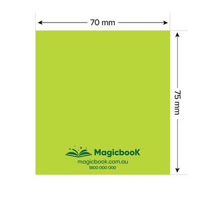 Coloured 70x75mm Sticky Note Pad - 100 Sheet